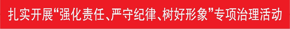 扎實(shí)開展“強(qiáng)化責(zé)任、嚴(yán)守紀(jì)律、樹好形象”專項治理活動