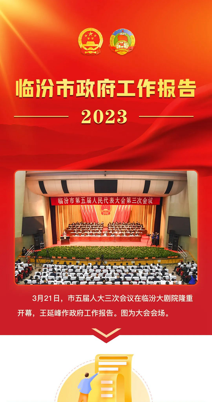 收藏！2023臨汾市政府工作報(bào)告圖解版來了！