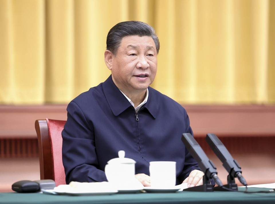 2024年3月20日下午，中共中央總書記、國家主席、中央軍委主席習(xí)近平在湖南省長沙市主持召開新時代推動中部地區(qū)崛起座談會并發(fā)表重要講話。新華社記者 鞠鵬 攝 