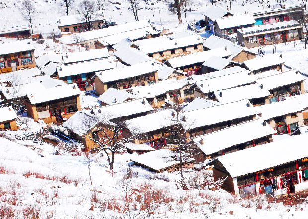 鄉(xiāng)間雪景美如畫（3張）